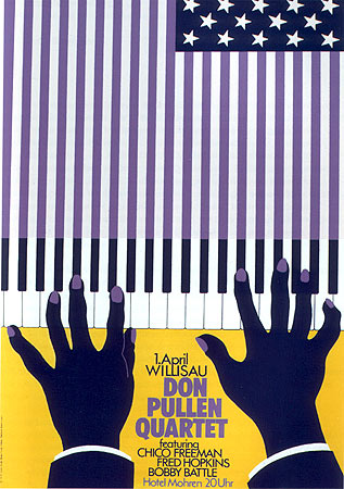 Jazzplakat Donn Pullen Quartet - � Niklaus Troxler