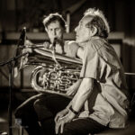 Phil Minton & Carl Ludwig Hübsch - Foto: Frank Schindelbeck Jaz, Minton, Huebsch, Ruder, Wiesbaden, 180323