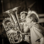 Phil Minton & Carl Ludwig Hübsch - Foto: Frank Schindelbeck Jaz, Minton, Huebsch, Ruder, Wiesbaden, 180323