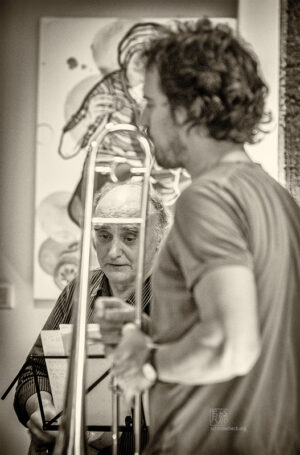 Joe Sachse + Nils Wogram - Photo: Frank Schindelbeck