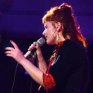 enjoyjazz Schlusskonzert am 04.11.2023 in der Mannheimer Christuskirche der Abend war ECM und Manfred Eicher zu dessen 80sten Geburtstag gewidmet Besetzung: Zsfia Boros (solo) : g Elina Duni: voc Rob Luft: g Matthieu Michel: flh Fred Thomas: dr, p - Manfred Rinderspacher