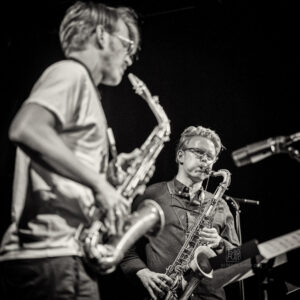 Schmid's Huhn - mit Stefan Karl Schmid, Leonard Huhn, Stefan Schoenegg, Fabian Arends - Mannheim 250505 - Photo: Schindelbeck