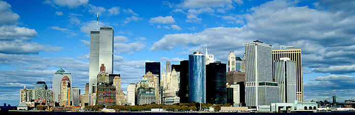 Blick auf Manhattan von der Staten Island Ferry - Copyright: F. Schindelbeck