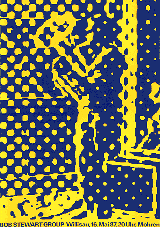 Jazzplakat Bob Stewart Group - � Niklaus Troxler