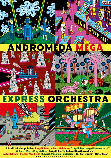 Andromeda Mega Express Orchestra Plakat