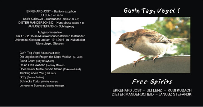 Gut'n Tag Vogel - CD von Fish Music Ekkehard Jost