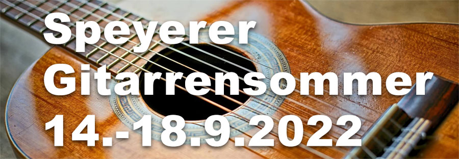 Speyer Gitarrensommer 2022 Headerbild