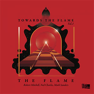 The Flame (Robert Mitchell, Neil Charles, Mark Sanders) - Towards The Flames Vol 1 Cover