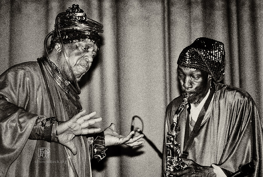 Sun Ra & John Gilmore - Photo: Frank Schindelbeck Jazzfotografie