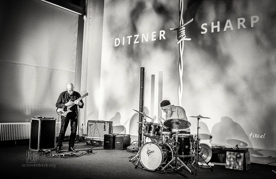 Elliott Sharp - Erwin Ditzner - Enjoy Jazz 2025 - Wilhelm-Hack-Museum - Foto: Frank Schindelbeck Jazzfotografie