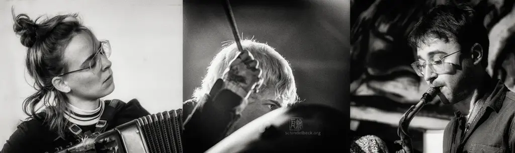 Tizia Zimmermann - Leif Berger - Fabian Dudek - Photos: Frank Schindelbeck Jazzfografie