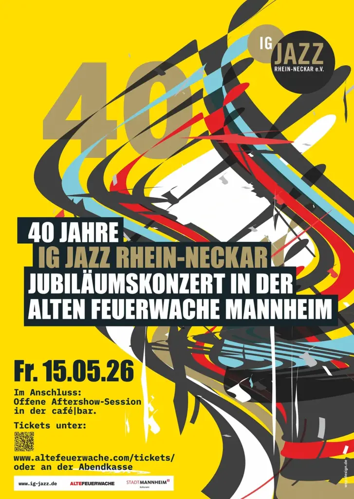 IG Jazz - Plakat zur Veranstalung zum 40-jährigen Bestehen