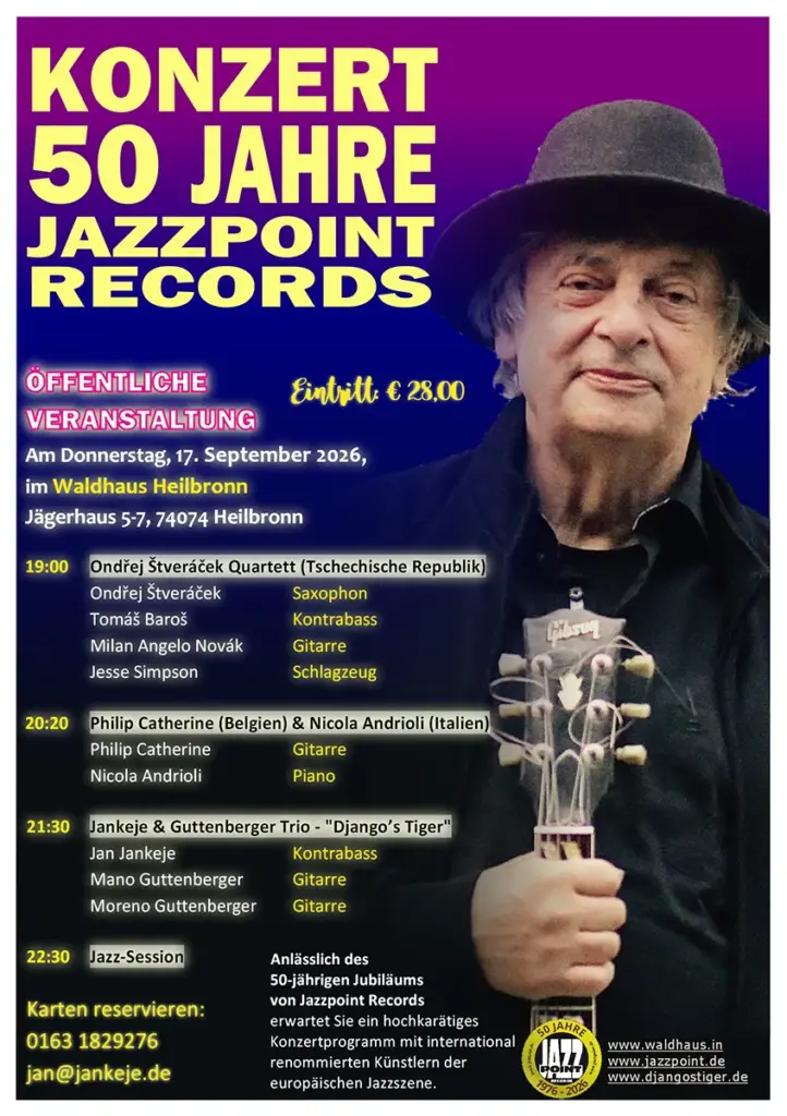 50 Jahre Jazzpoint Records - Plakat