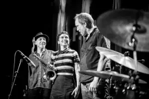 Elliott Sharp, Camila Nebbia, Paal Nilsen-Love - F.I.M. Festival Frankfurt 2026 - Foto: Frank Schindelbeck