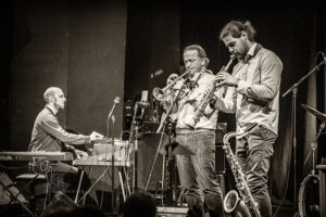 Lorenz Raab und Band im Porgy & Bess, Wien, Januar 2020 - Photo: Frank Schindelbeck
