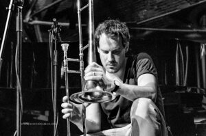 Nils Wogram - Posaunist (anlässlich: Ditzner, Gramss, Schlippenbach, Wogram, Enjoy Jazz) - Photo: Schindelbeck