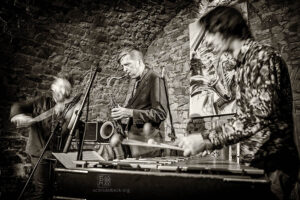 Daniel Erdmann - Velvet Revolution mit Jim Hart und Theo Ceccaldi - Photo: Frank Schindelbeck