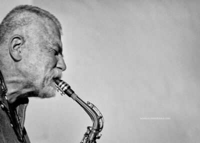 Brötzmann solo - Enjoy Jazz 2012 - Photo: Schindelbeck