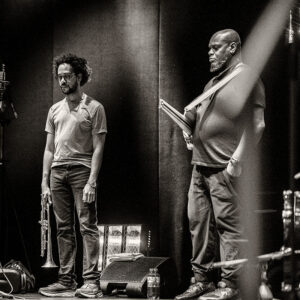 Steve Coleman Five Elements - Steve Coleman (Altsaxophon), Kokayi (Wordsmith), Jonathan Finlayson (Trompete), Anthony Tidd (Bass), Sean Rickman (Schlagzeug), Photo: Schindelbeck