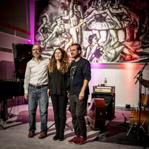 Sylvie Courvoisier, Drew Gress, Devin Gray Ruesselsheim Photo Schindelbeck