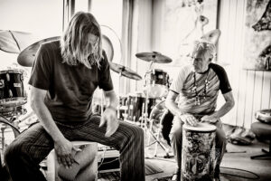 Mani Neumeier + Steff Bollack bei Konzerte am Neckar 220722 - Photo: Frank Schindelbeck