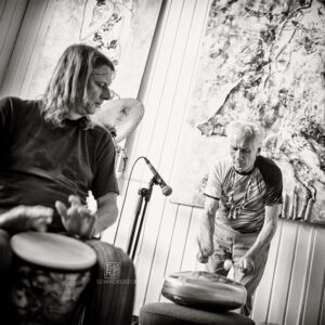 Mani Neumeier + Steff Bollack bei Konzerte am Neckar 220722 - Photo: Frank Schindelbeck