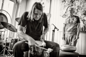 Mani Neumeier + Steff Bollack bei Konzerte am Neckar 220722 - Photo: Frank Schindelbeck