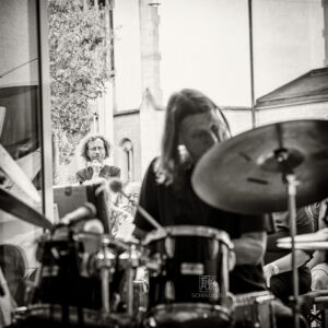 Mani Neumeier + Steff Bollack bei Konzerte am Neckar 220722 - Photo: Frank Schindelbeck