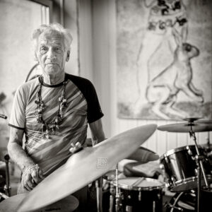 Mani Neumeier + Steff Bollack bei Konzerte am Neckar 220722 - Photo: Frank Schindelbeck