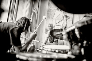 Mani Neumeier + Steff Bollack bei Konzerte am Neckar 220722 - Photo: Frank Schindelbeck