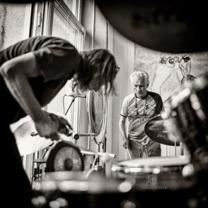 Mani Neumeier + Steff Bollack bei Konzerte am Neckar 220722 - Photo: Frank Schindelbeck