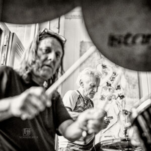 Mani Neumeier + Steff Bollack bei Konzerte am Neckar 220722 - Photo: Frank Schindelbeck