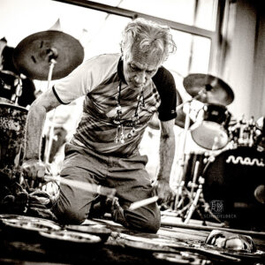 Mani Neumeier + Steff Bollack bei Konzerte am Neckar 220722 - Photo: Frank Schindelbeck