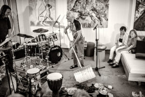 Mani Neumeier + Steff Bollack bei Konzerte am Neckar 220722 - Photo: Frank Schindelbeck