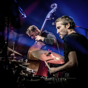 Petter Eldh, Kit Downes, James Maddren - Eldh SWR Preisträger Konzert LU - Photo: Frank Schindelbeck