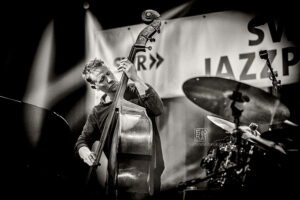 Petter Eldh, Kit Downes, James Maddren - Eldh SWR Preisträger Konzert LU - Photo: Frank Schindelbeck