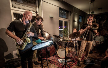 Root 70 mit Nils Wogram, Hayden Chisholm, Matt Penman und Jochen Rückert - Photo: Frank Schindelbeck