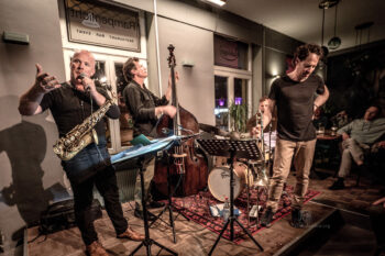 Root 70 mit Nils Wogram, Hayden Chisholm, Matt Penman und Jochen Rückert - Photo: Frank Schindelbeck