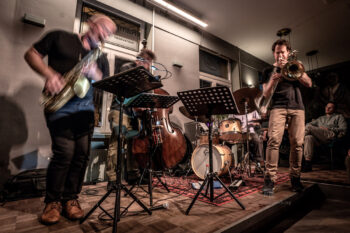 Root 70 mit Nils Wogram, Hayden Chisholm, Matt Penman und Jochen Rückert - Photo: Frank Schindelbeck