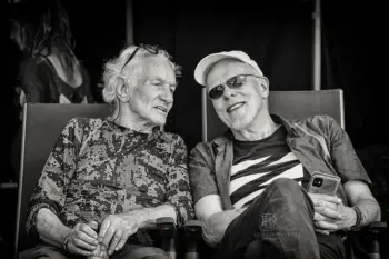 Mani Neumeier mit Hellmut Hattler - Photo: Frank Schindelbeck