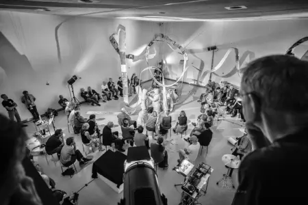 WAS___“ Projekt von MMM, dem Trio Maja Osojnik, Mathia*s Lenz und Matija Schellander beim Jazzfestival Saalfelden 2026