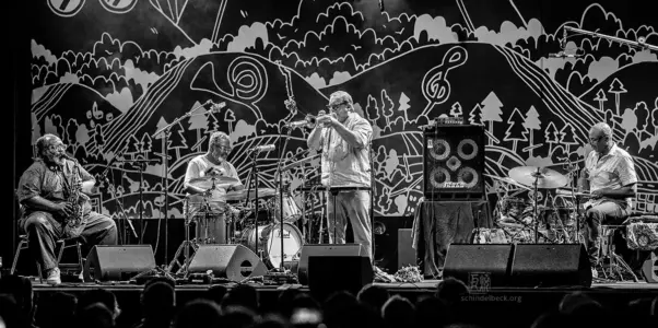 Jazzfestival Saalfelden 2026 - Darius Jones, Rob Mazurek, Chad Taylor, Gerald Cleaver - Schindelbeck Fotografie