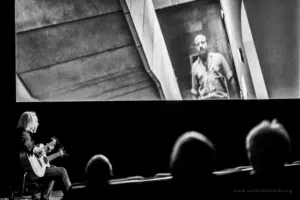 Claus Boesser-Ferrari / Elliott Sharp / Rudij Bergmann beim fixcel records CD Release von "Immigrant's NO Suitcase" im Rahmen von Enjoy Jazz. Foto: Frank Schindelbeck Jazzfotografie